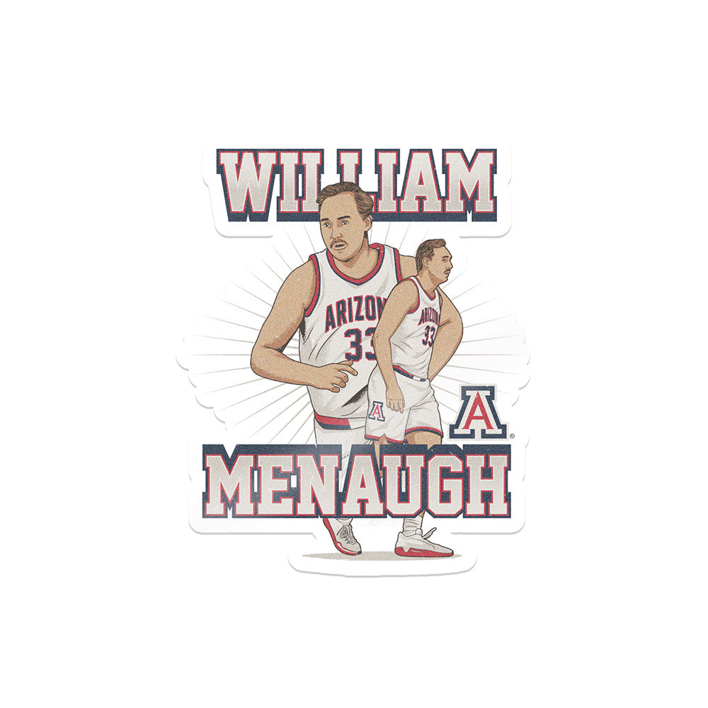 Arizona - NCAA Men's Basketball : William Menaugh - Sticker