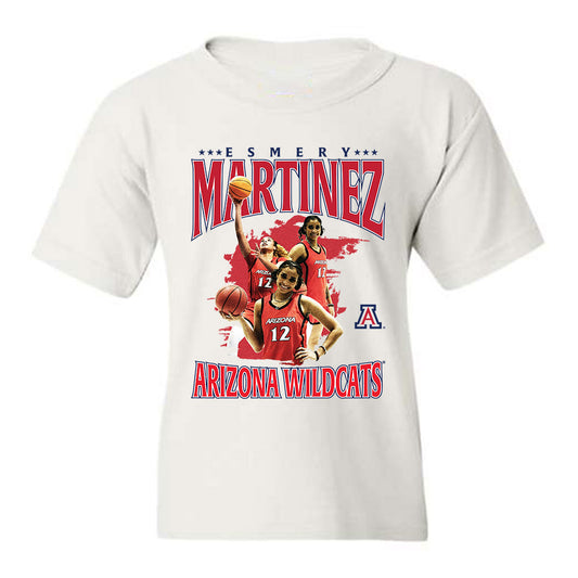 Arizona - NCAA Women's Basketball : Esmery Martinez - Youth T-Shirt Individual Caricature