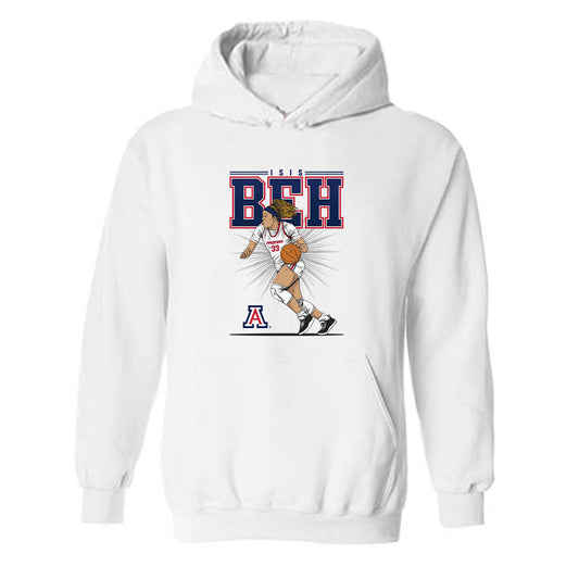 Arizona - NCAA Women's Basketball : Isis Beh - Hooded Sweatshirt Individual Caricature