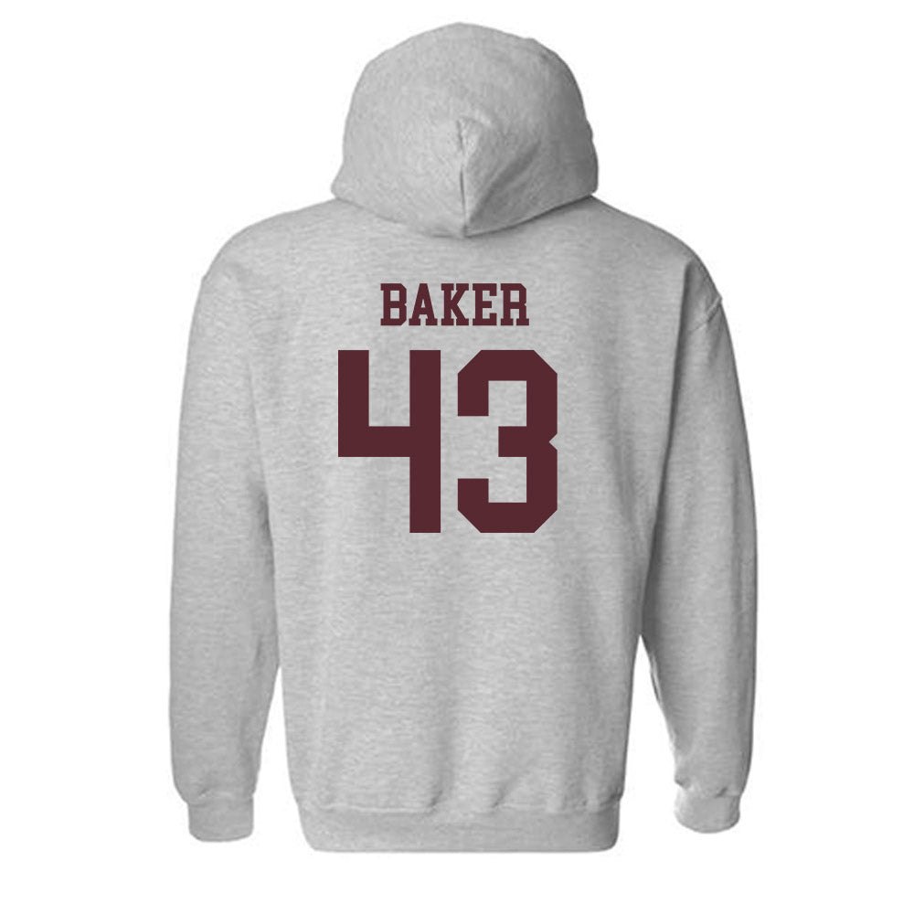 Texas State - NCAA Baseball : Caden Baker - Classic Shersey Hooded Sweatshirt-1