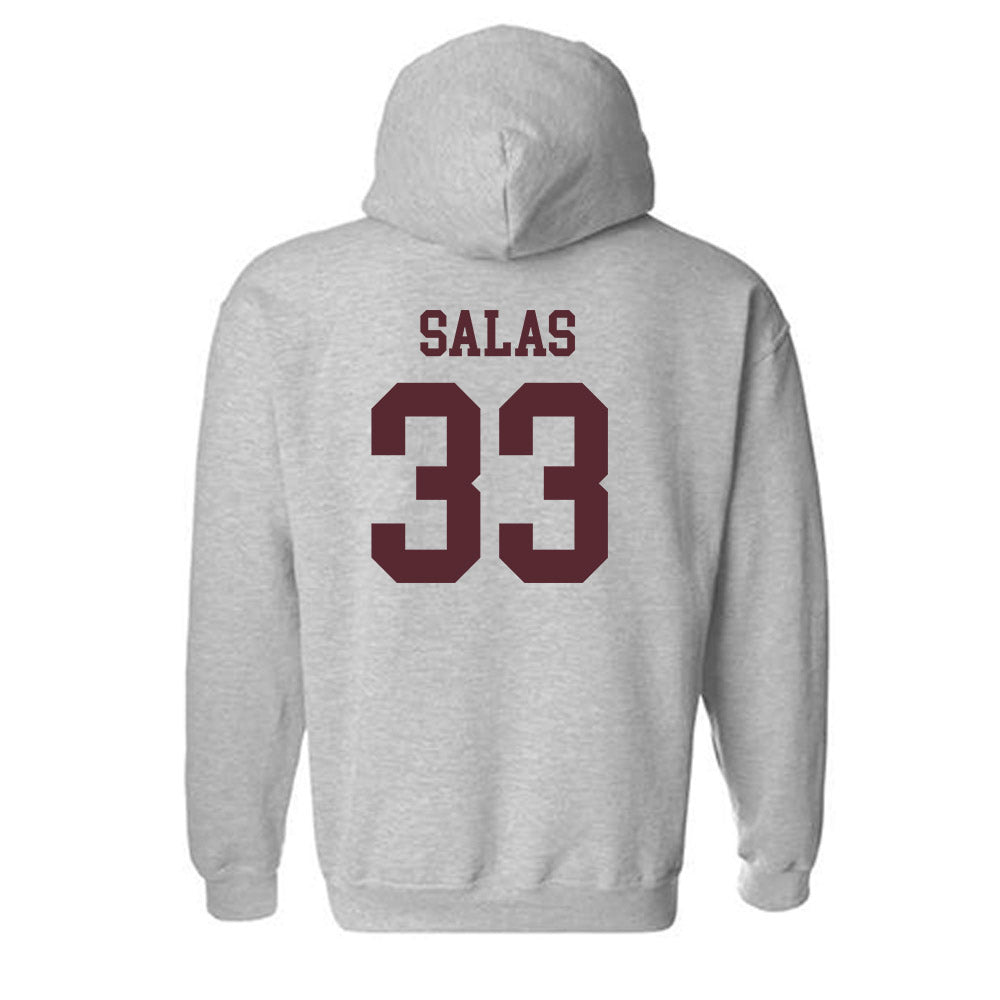 Texas State - NCAA Baseball : Manny Salas - Classic Shersey Hooded Sweatshirt-1