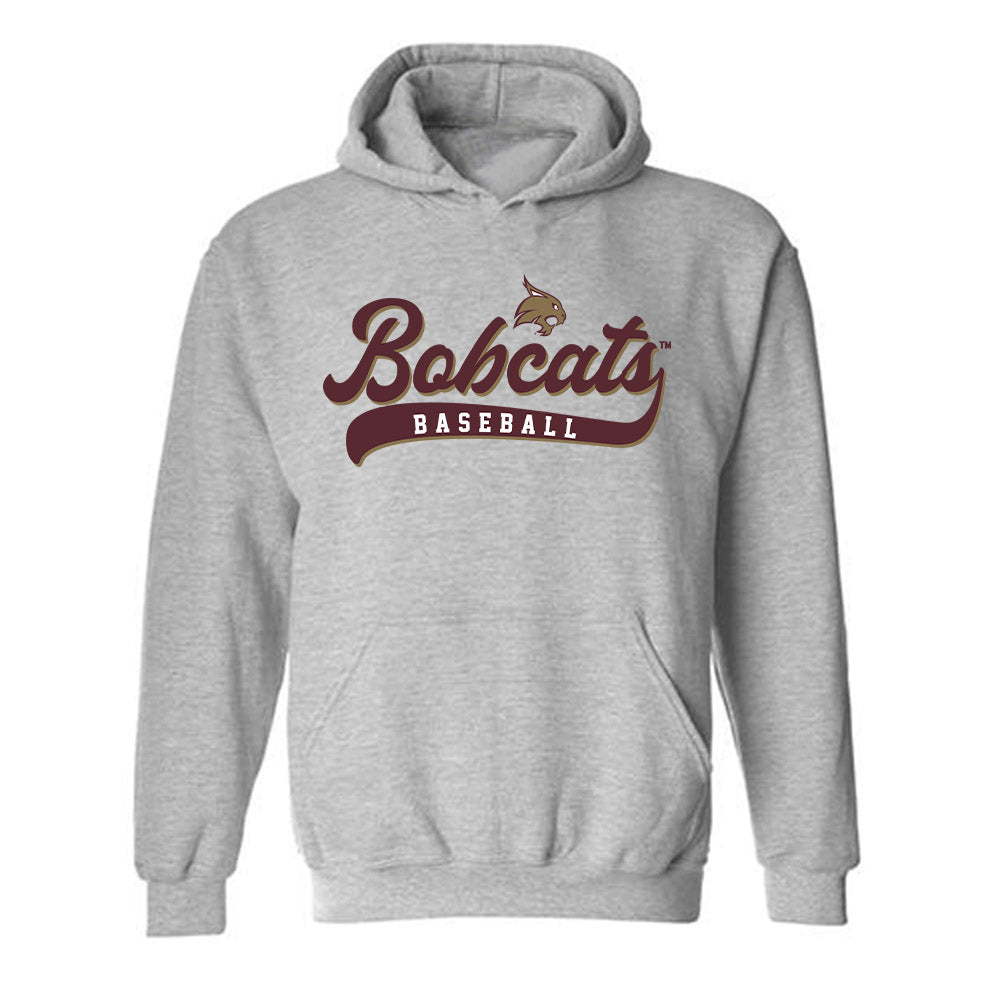 Texas State - NCAA Baseball : Travis Bragg - Classic Shersey Hooded Sweatshirt