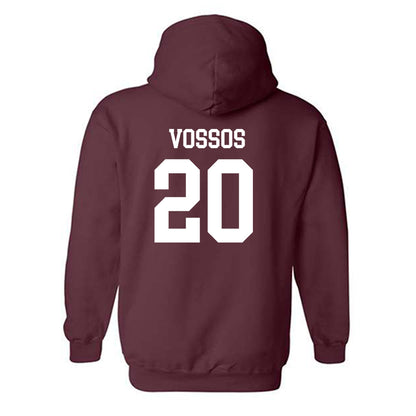 Texas State - NCAA Baseball : Justin Vossos - Classic Shersey Hooded Sweatshirt-1