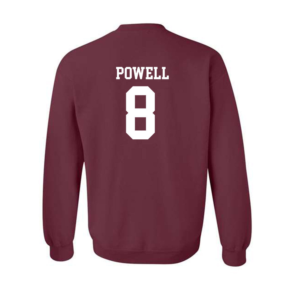 Texas State - NCAA Baseball : Davis Powell - Crewneck Sweatshirt Classic Shersey