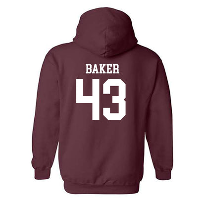 Texas State - NCAA Baseball : Caden Baker - Classic Shersey Hooded Sweatshirt-1