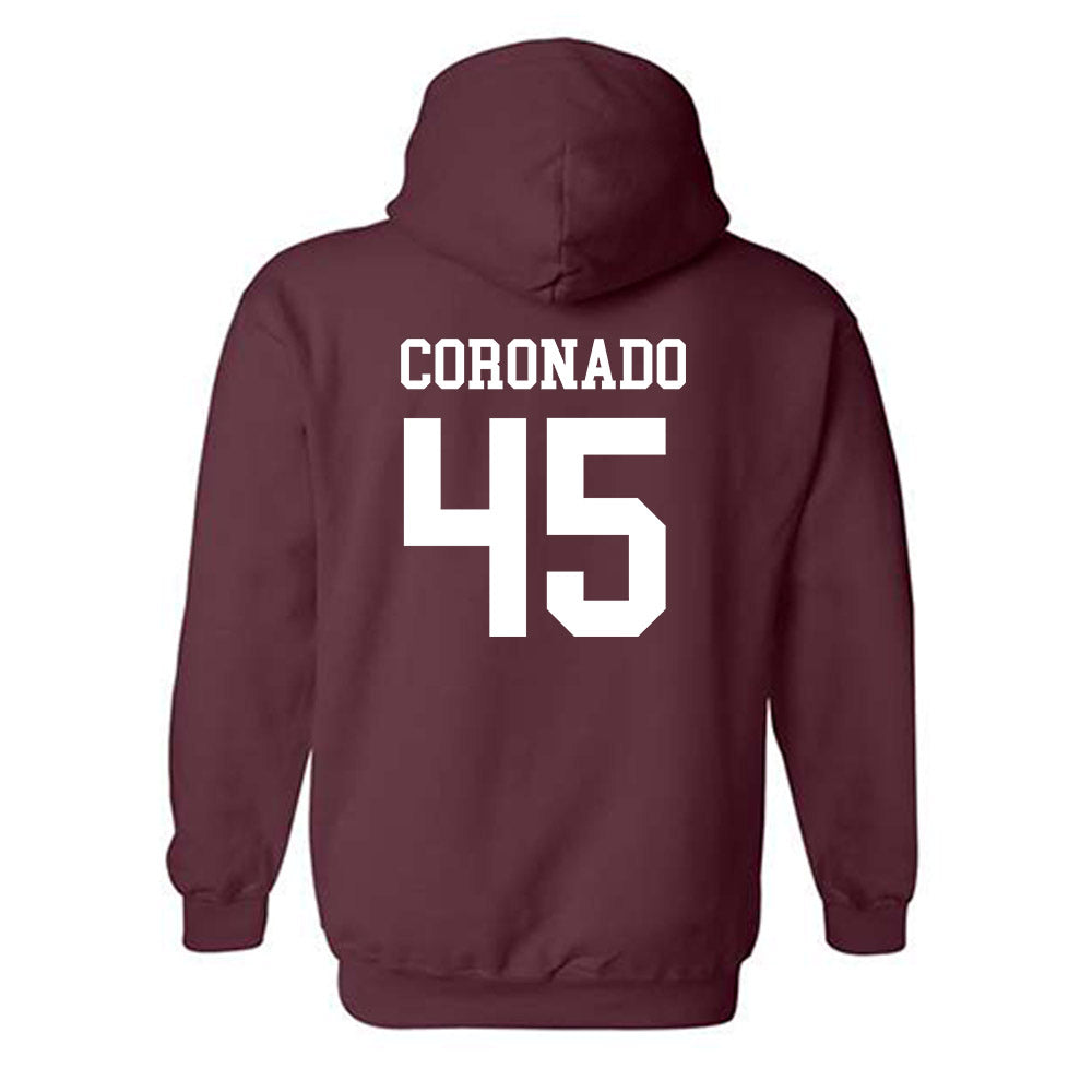Texas State - NCAA Baseball : Victor Coronado - Classic Shersey Hooded Sweatshirt-1
