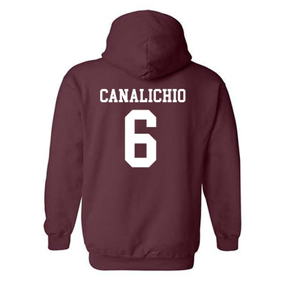 Texas State - NCAA Baseball : Will Canalichio - Classic Shersey Hooded Sweatshirt-1