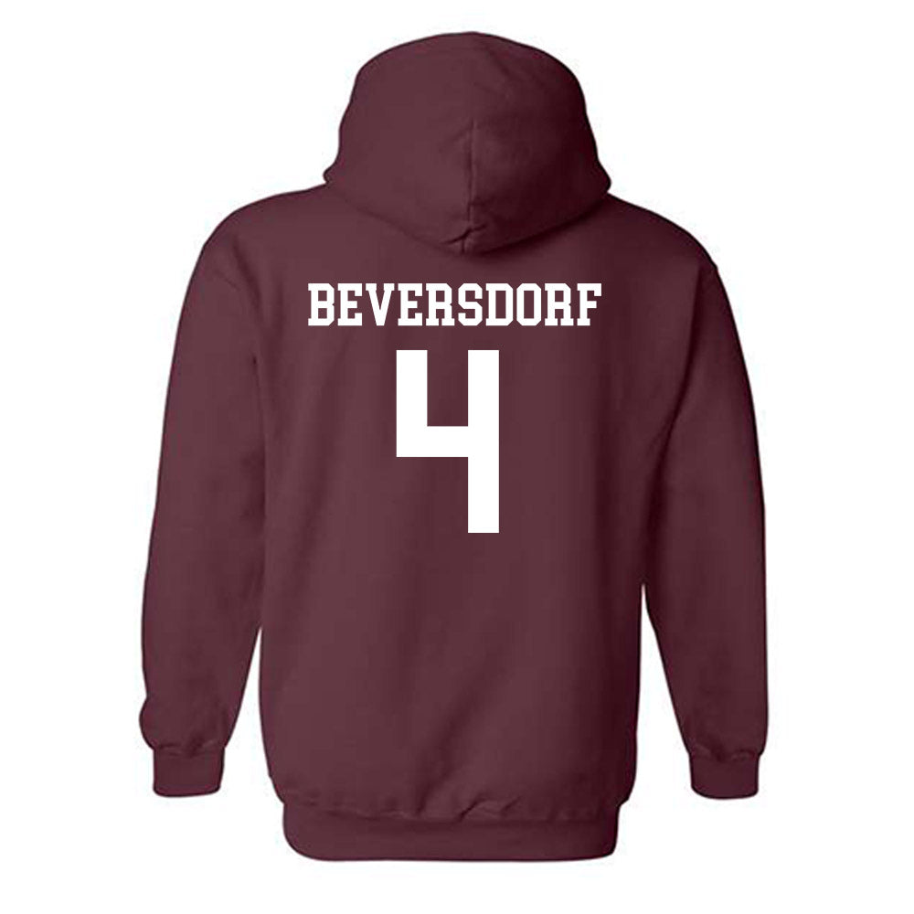 Texas State - NCAA Baseball : Alec Beversdorf - Classic Shersey Hooded Sweatshirt-1