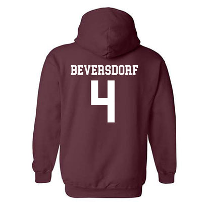 Texas State - NCAA Baseball : Alec Beversdorf - Classic Shersey Hooded Sweatshirt-1