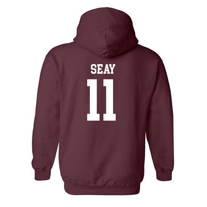 Texas State - NCAA Baseball : Taylor Seay - Classic Shersey Hooded Sweatshirt-1