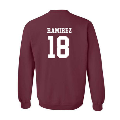 Texas State - NCAA Baseball : August Ramirez - Crewneck Sweatshirt Classic Shersey