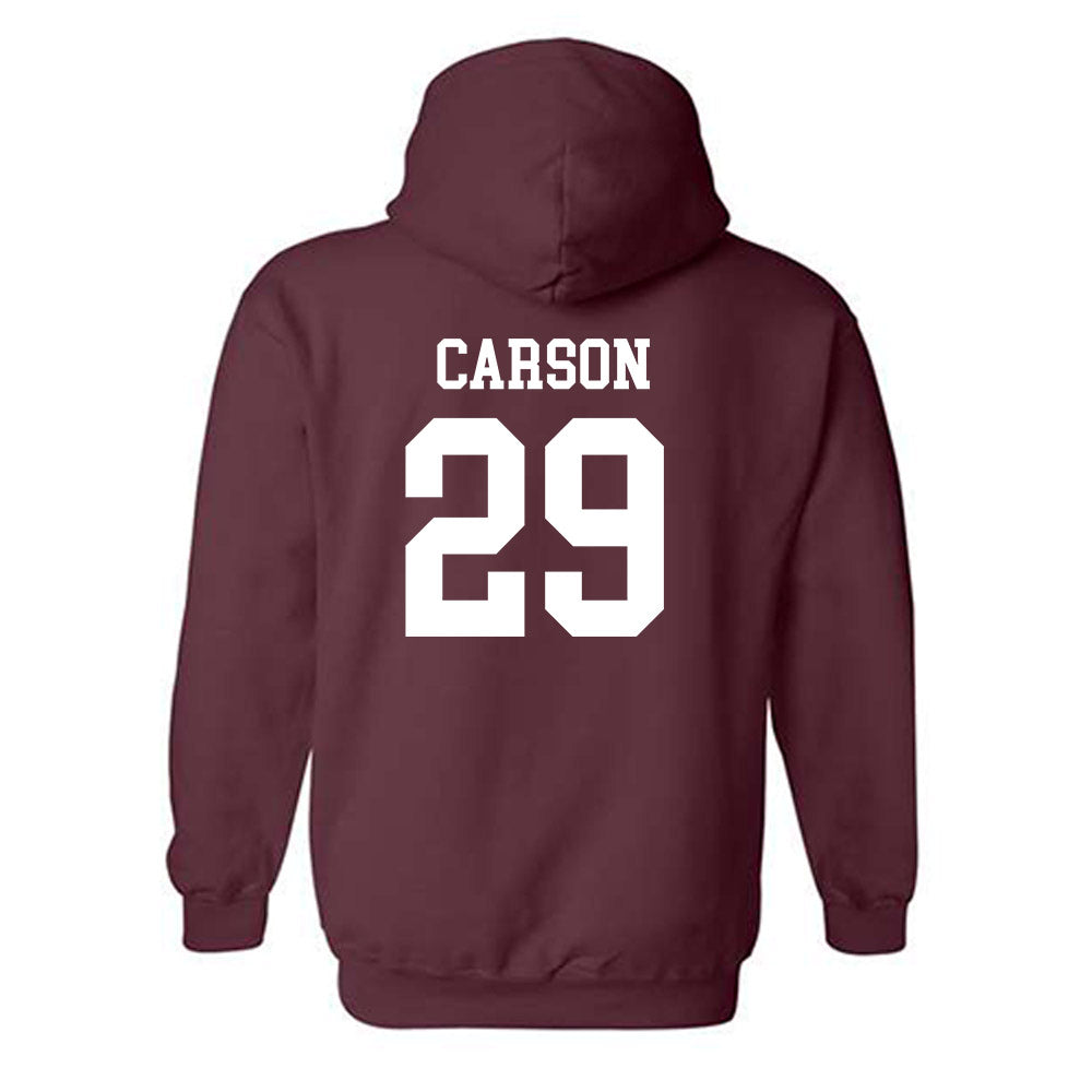 Texas State - NCAA Baseball : Tanner Carson - Classic Shersey Hooded Sweatshirt-1