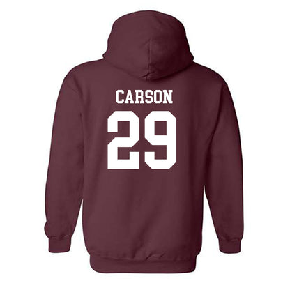 Texas State - NCAA Baseball : Tanner Carson - Classic Shersey Hooded Sweatshirt-1