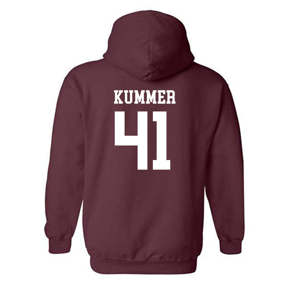 Texas State - NCAA Baseball : Theo Kummer - Classic Shersey Hooded Sweatshirt-1