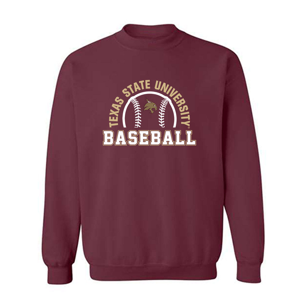 Texas State - NCAA Baseball : Chase Mora - Crewneck Sweatshirt Classic Shersey