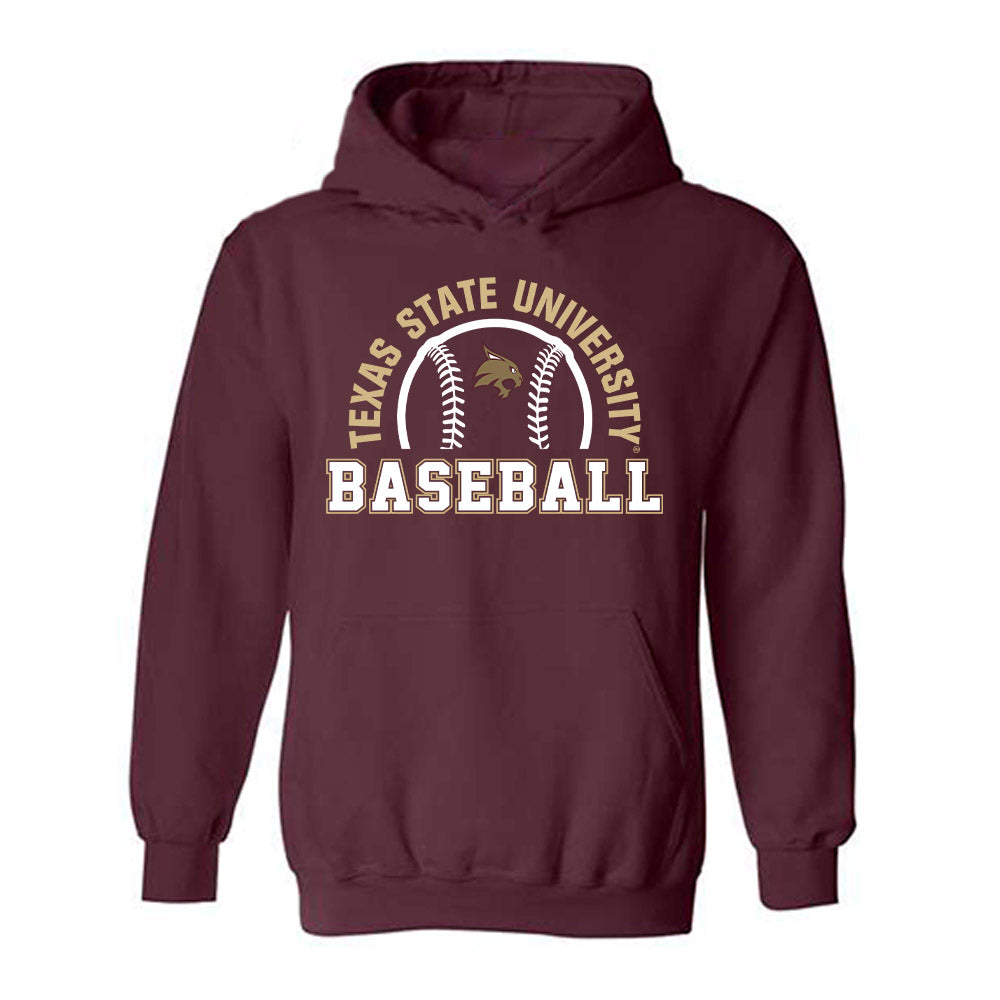 Texas State - NCAA Baseball : Chase Mora - Hooded Sweatshirt Classic Shersey