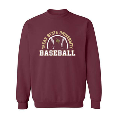 Texas State - NCAA Baseball : August Ramirez - Crewneck Sweatshirt Classic Shersey