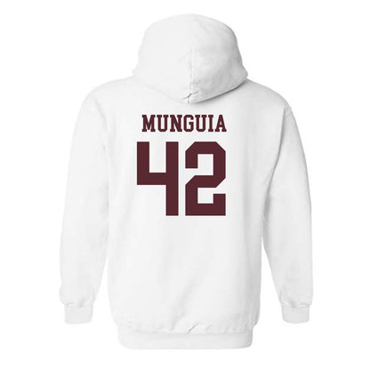 Texas State - NCAA Baseball : Austin Munguia - Classic Shersey Hooded Sweatshirt-1