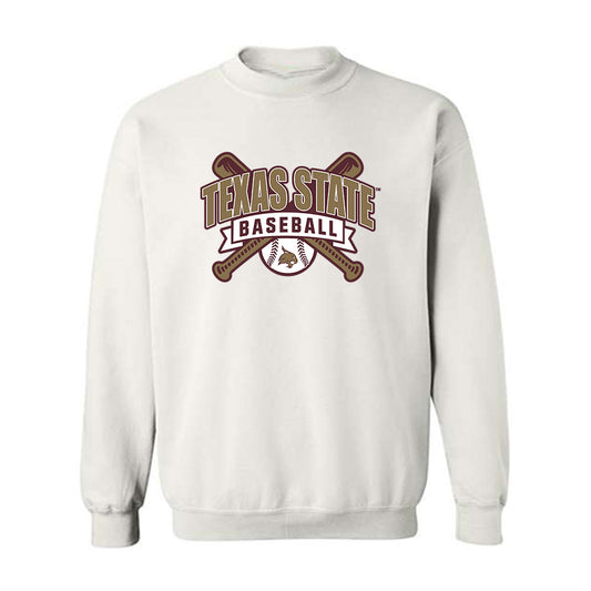 Texas State - NCAA Baseball : Cam Thompson - Crewneck Sweatshirt Classic Shersey