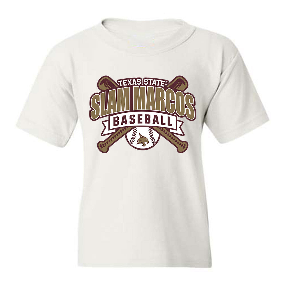 Texas State - NCAA Baseball : Samson Pugh - Classic Shersey Youth T-Shirt