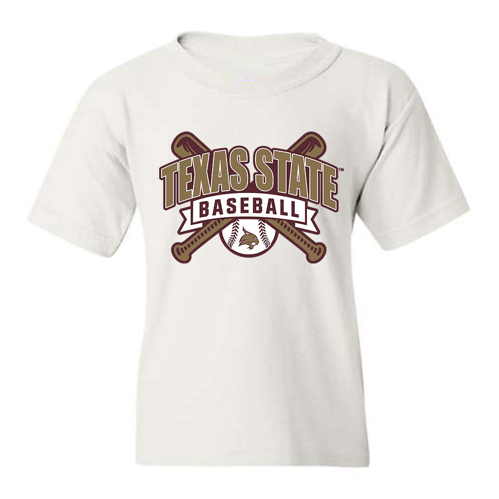 Texas State - NCAA Baseball : Cam Thompson - Youth T-Shirt Classic Shersey