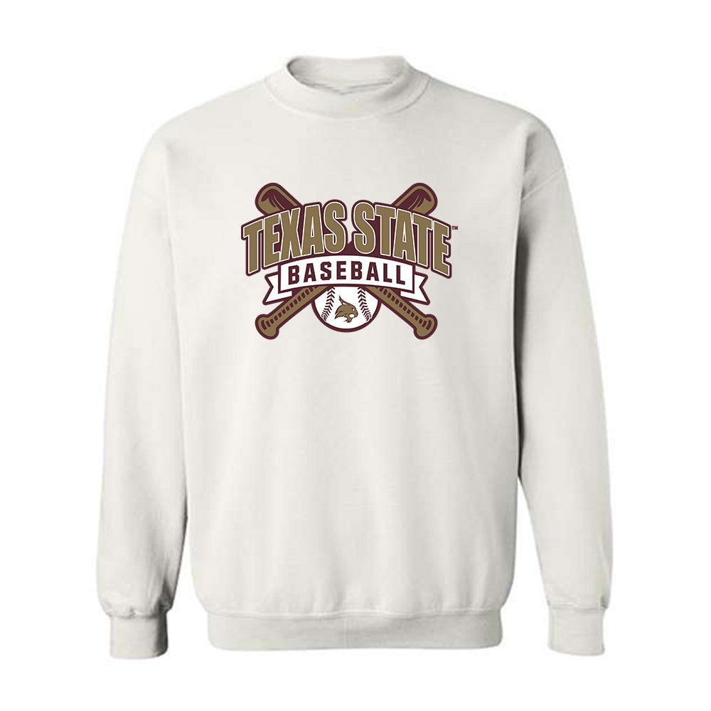 Texas State - NCAA Baseball : Rhett Mccaffety - Crewneck Sweatshirt Classic Shersey