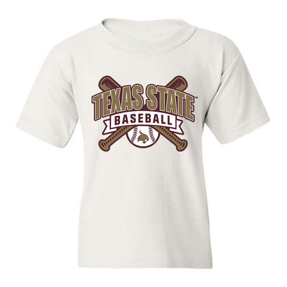 Texas State - NCAA Baseball : Rhett Mccaffety - Youth T-Shirt Classic Shersey