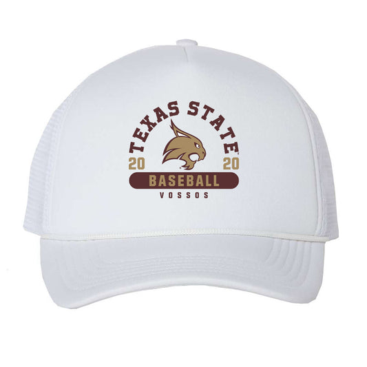 Texas State - NCAA Baseball : Justin Vossos - Trucker Hat-0