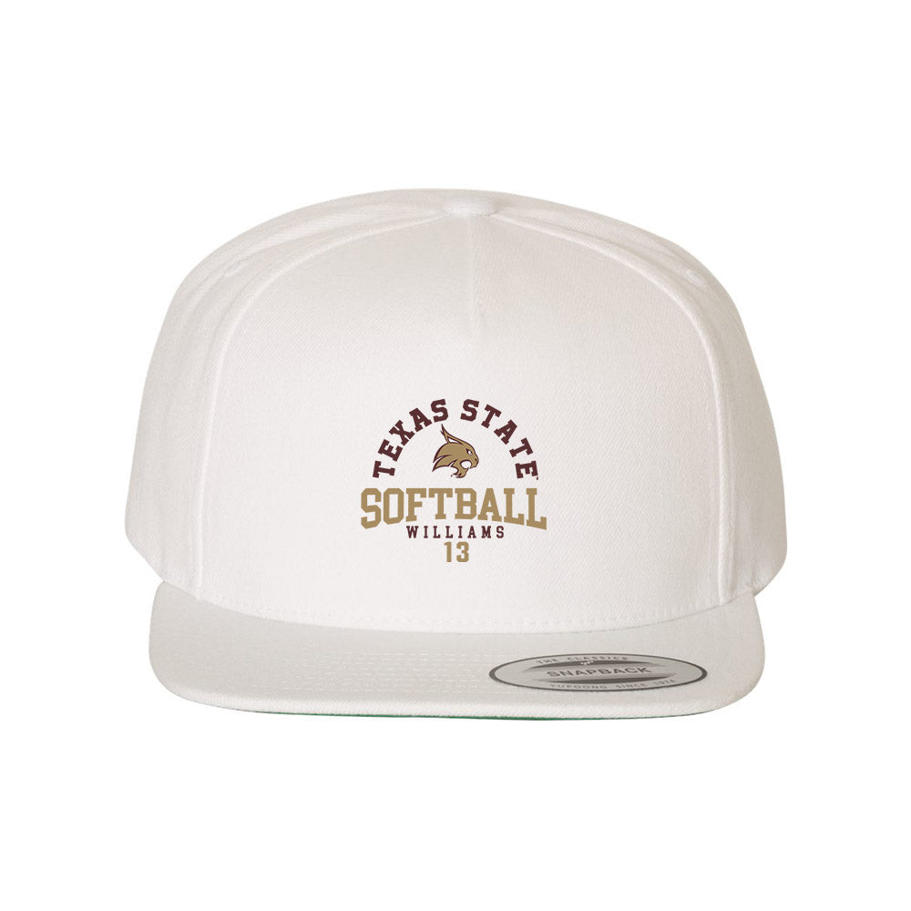 Texas State - NCAA Softball : Keely Williams - Snapback Hat