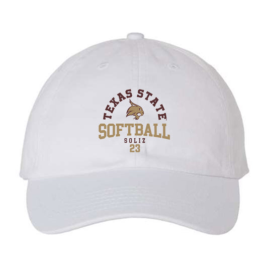 Texas State - NCAA Softball : Analisa Soliz - Dad Hat-0