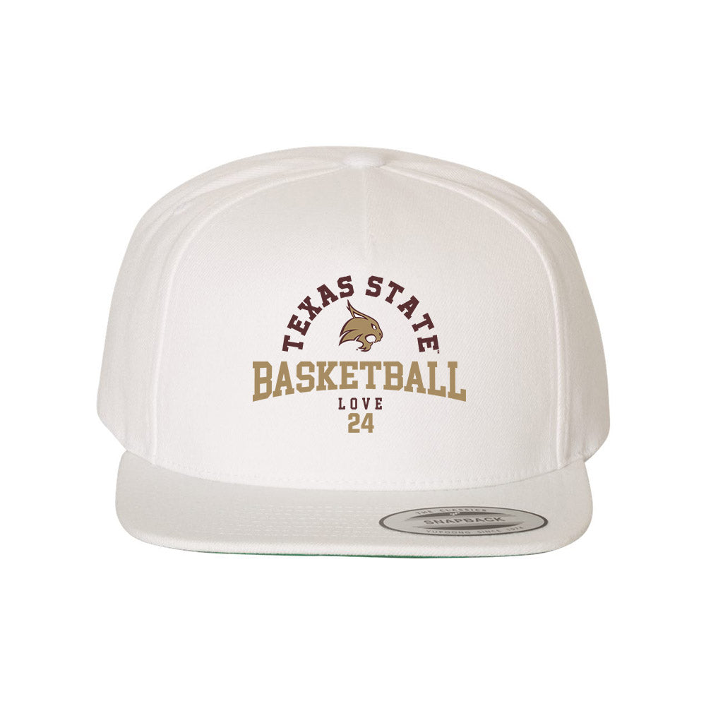 Texas State - NCAA Men's Basketball : Brandon Love - Snapback Hat