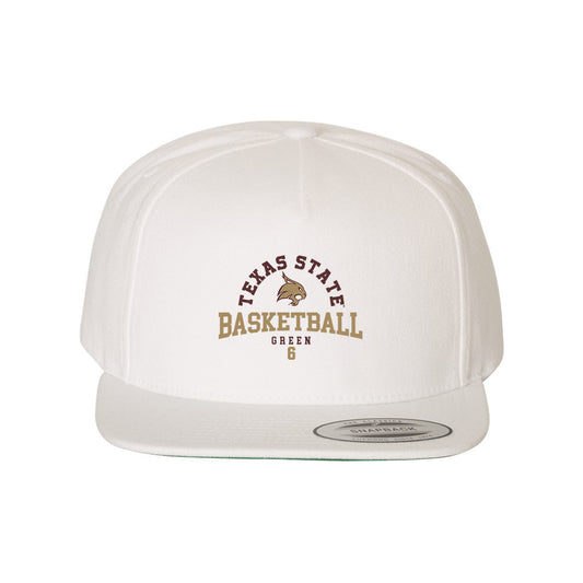 Texas State - NCAA Men's Basketball : Austin Green - Snapback Hat