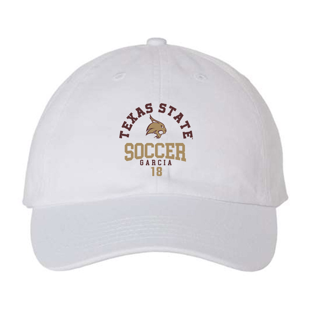 Texas State - NCAA Women's Soccer : Halle Garcia - Dad Hat-0