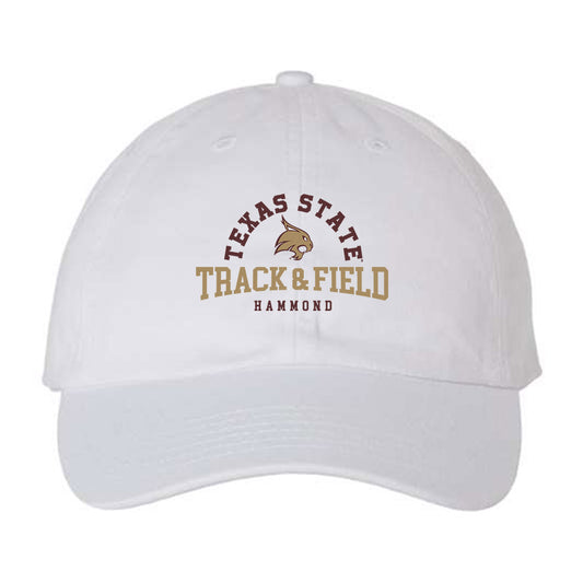 Texas State - NCAA Men's Track & Field : Easton Hammond - Dad Hat-0