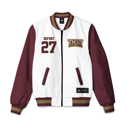 Texas State - NCAA Baseball : Coy DeFury - Bomber Jacket-0