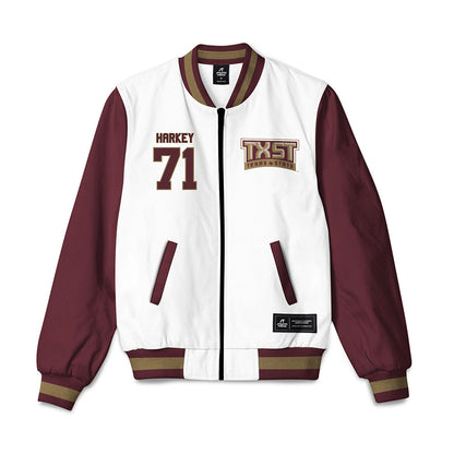 Texas State - NCAA Football : Alex Harkey - Bomber Jacket-0