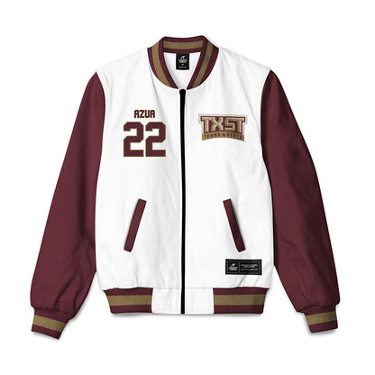 Texas State - NCAA Softball : Madison Azua - Bomber Jacket-0