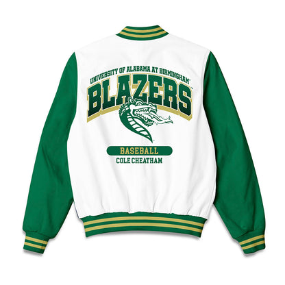 UAB - NCAA Baseball : Cole Cheatham - Bomber Jacket-1
