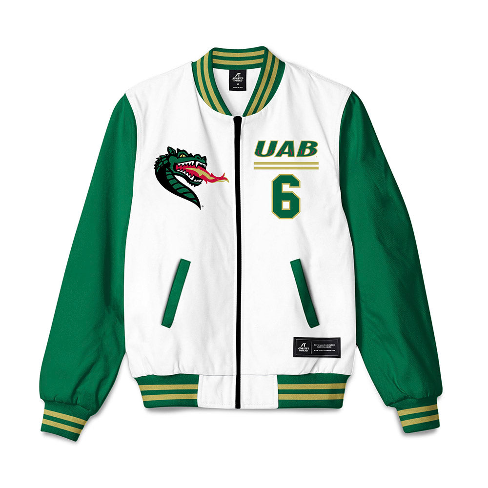 UAB - NCAA Men's Basketball : Tony Toney Jr - Bomber Jacket