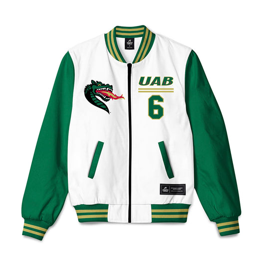 UAB - NCAA Men's Basketball : Tony Toney Jr - Bomber Jacket