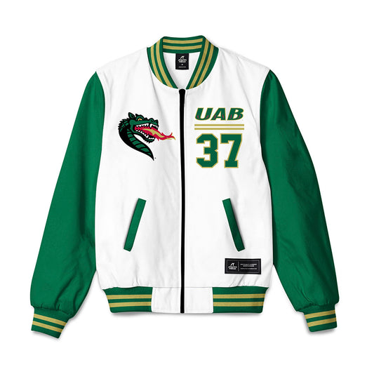 UAB - NCAA Baseball : Justin Hicks - Bomber Jacket-0