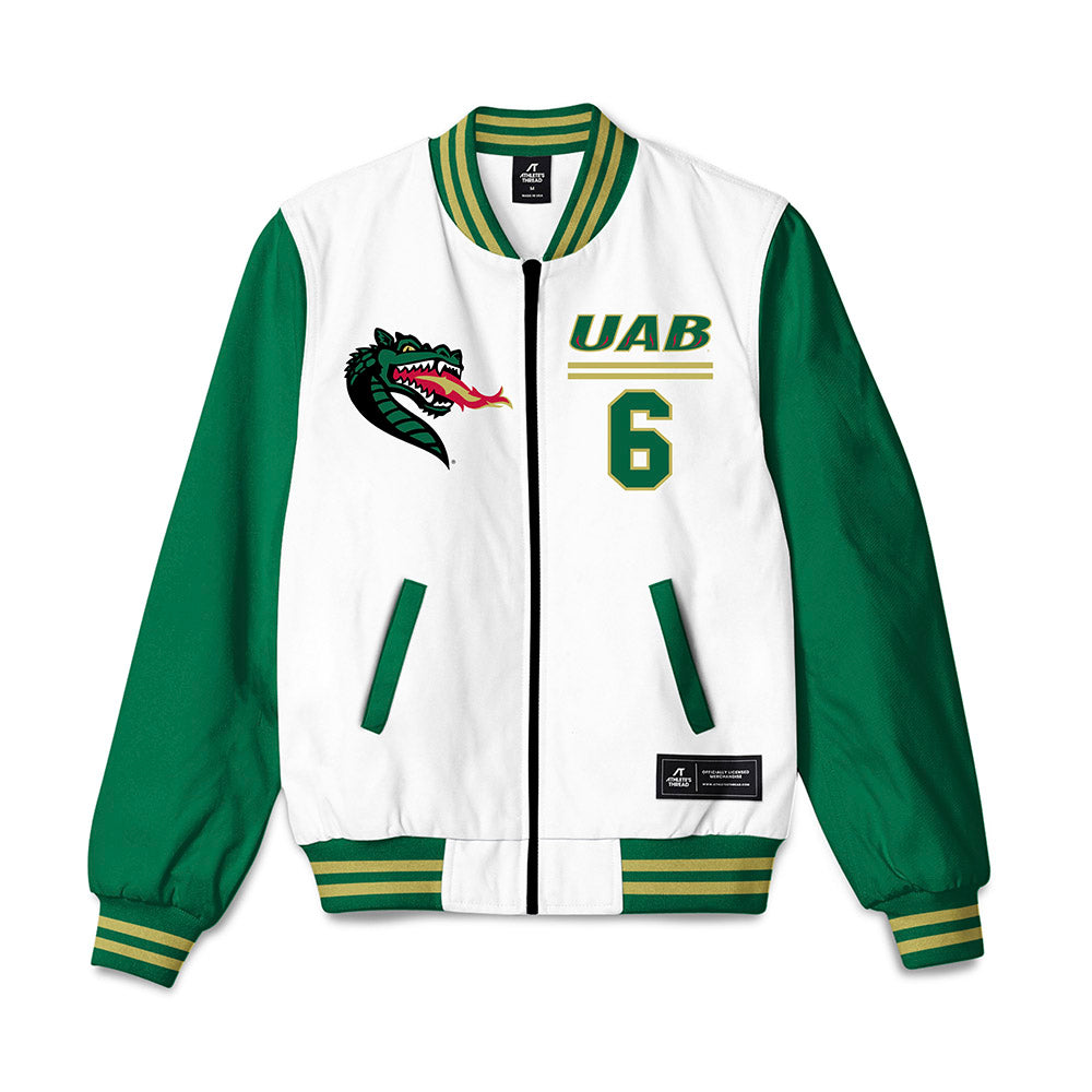 UAB - NCAA Football : Calvin Pitcher - Bomber Jacket-0