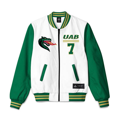 UAB - NCAA Baseball : Patrick McGlon - Bomber Jacket-0