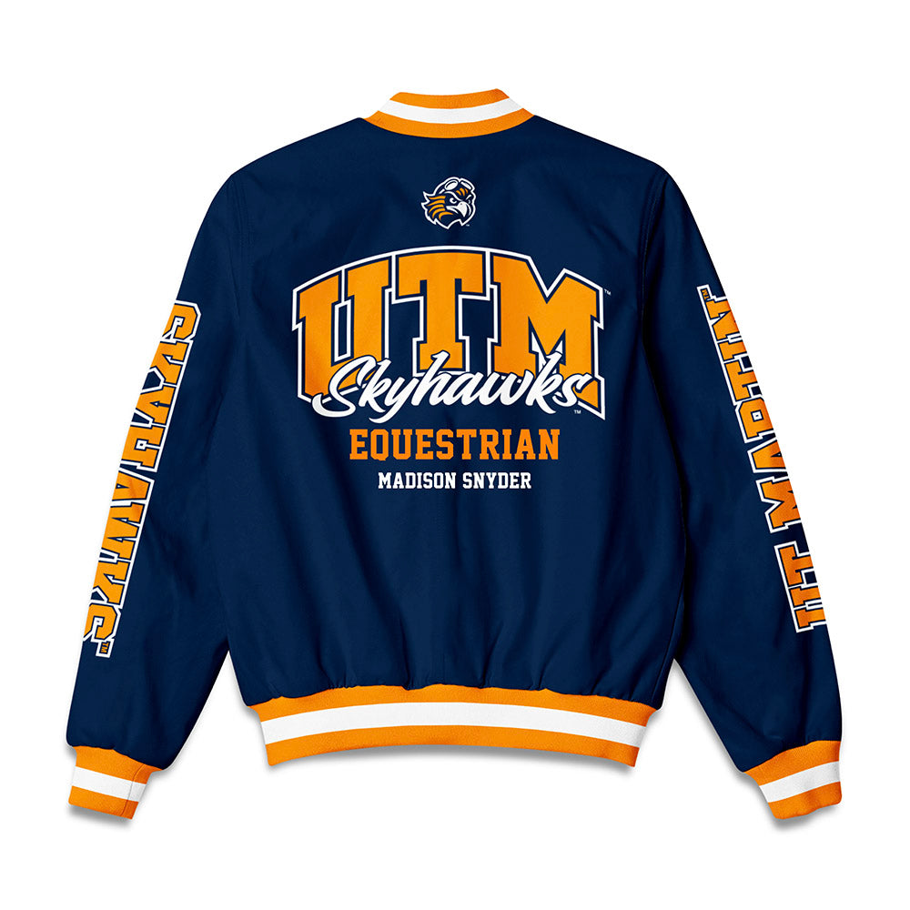 UT Martin - NCAA Equestrian : Madison Snyder - Bomber Jacket-1