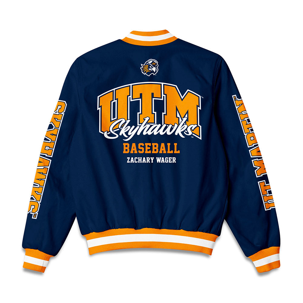 UT Martin - NCAA Baseball : Zachary Wager - Bomber Jacket-1