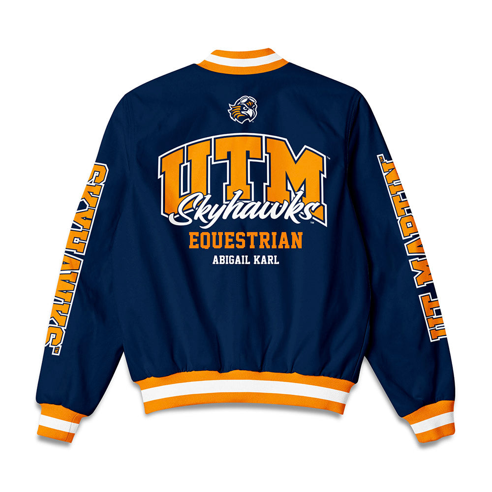 UT Martin - NCAA Equestrian : Abigail Karl - Bomber Jacket-1