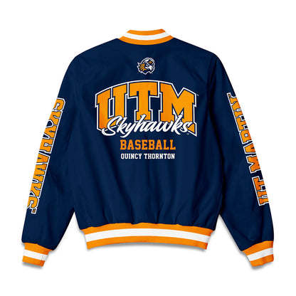 UT Martin - NCAA Baseball : Quincy Thornton - Bomber Jacket-1