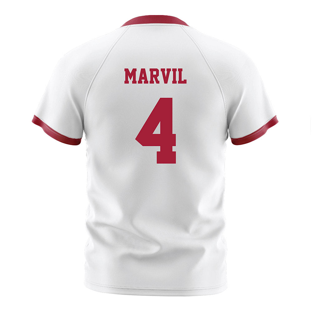 Arkansas - NCAA Women's Soccer : Presley Marvil - White Soccer Jersey-1