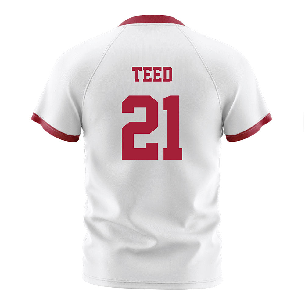 Arkansas - NCAA Women's Soccer : Molly Teed - White Soccer Jersey-1