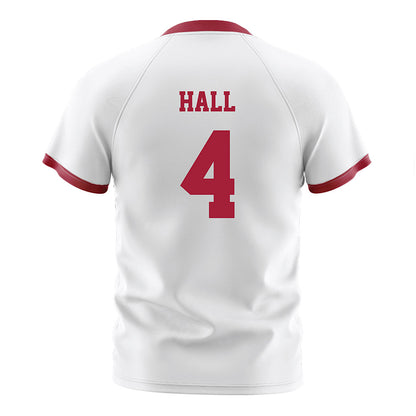 Arkansas - NCAA Women's Soccer : Jordan Hall - White Soccer Jersey